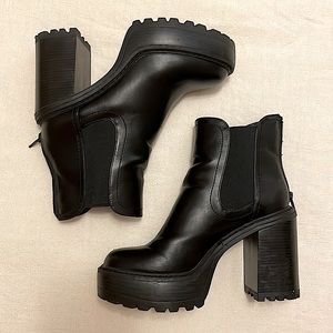 Black Platform Heels Steve Madden Size 7